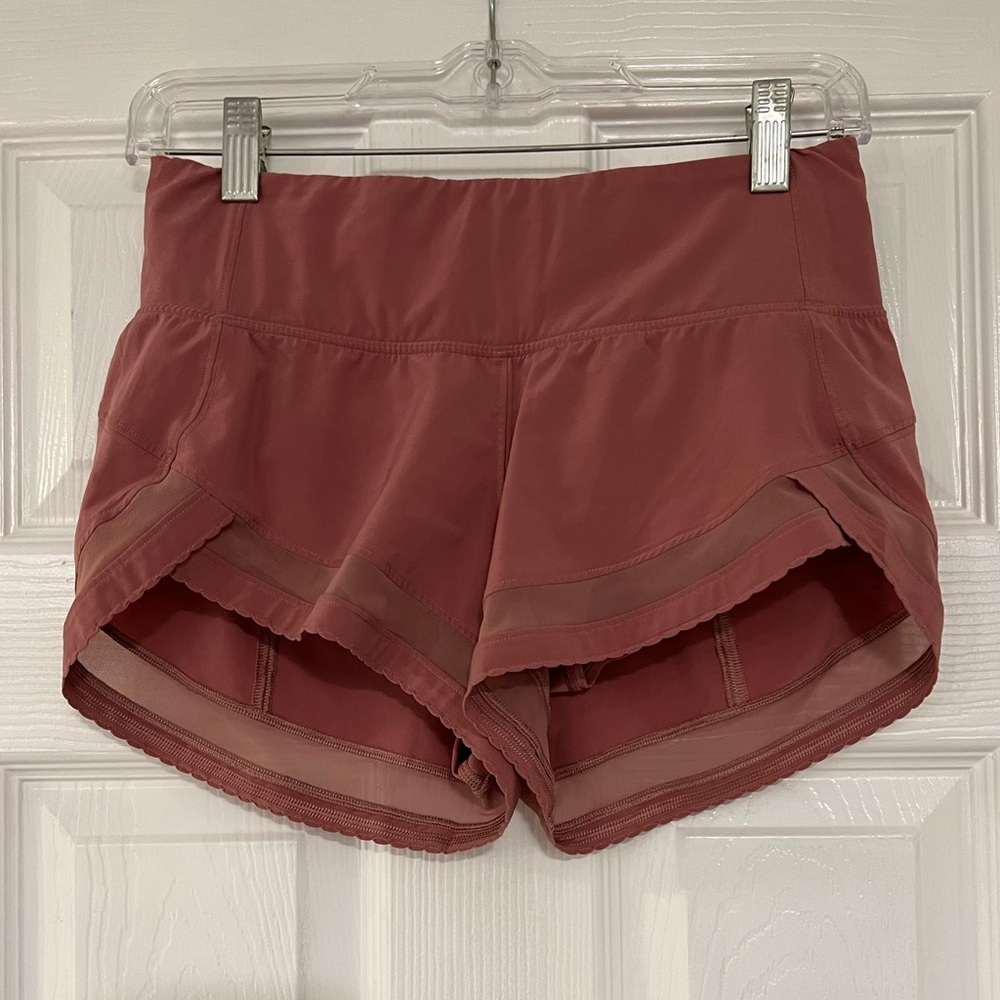 Lululemon Shorts with Mesh - Dusty Rose